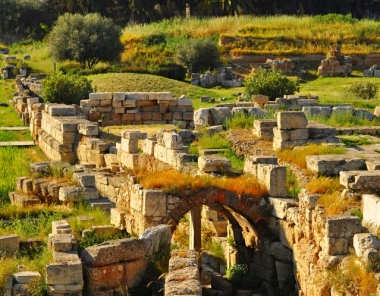 Kerameikos archaeological site in Athens