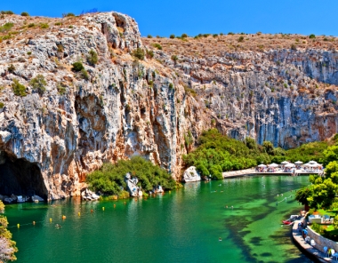 Lake of Vouliagmeni in Athens