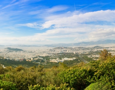 Mount Hymettus in Athens