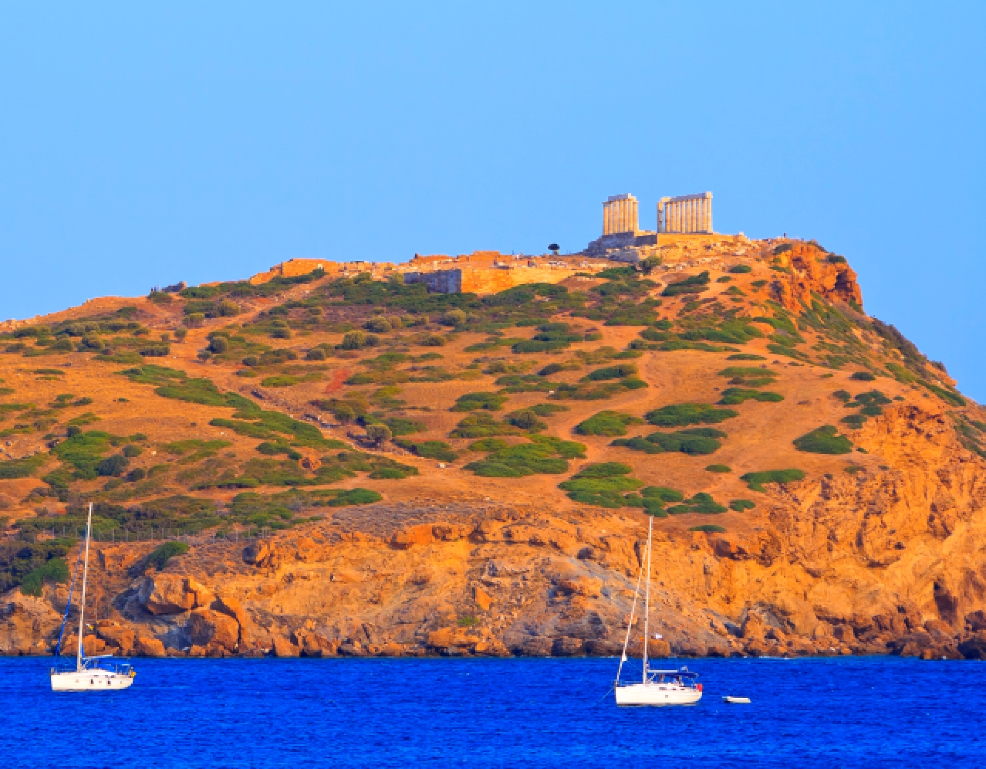 Temple of Poseidon in Sounion in Athens