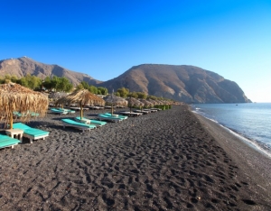 Perisa Beach in Santorini