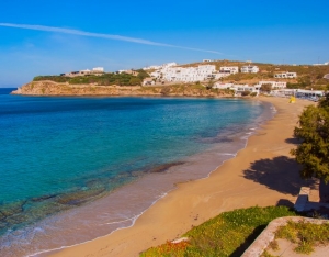 Agios Stefanos beach in Mykonos