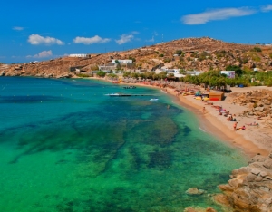 Paradise beach in Mykonos