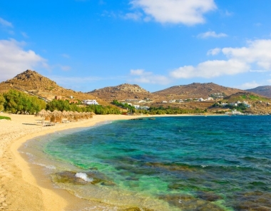 Kalafatis beach in Mykonos