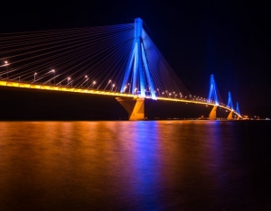 Rio-Antirrio Bridge in Achaea