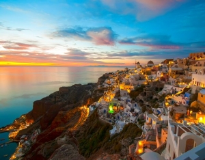 Sunset in Santorini