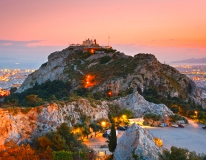 Lycabettus hill in Athens