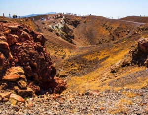 The volcano of Santorini