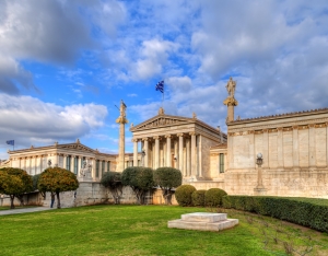 Akadimia (College) - Panepistimio (University) - Vivliothiki (Library) in Athens